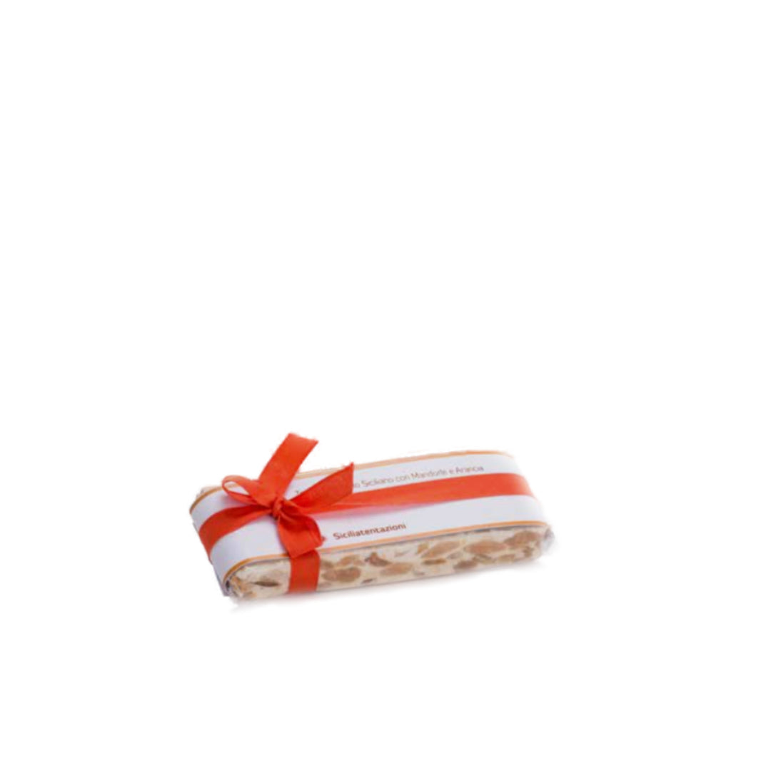 Torrone bianco alla Mandorla e Arancia